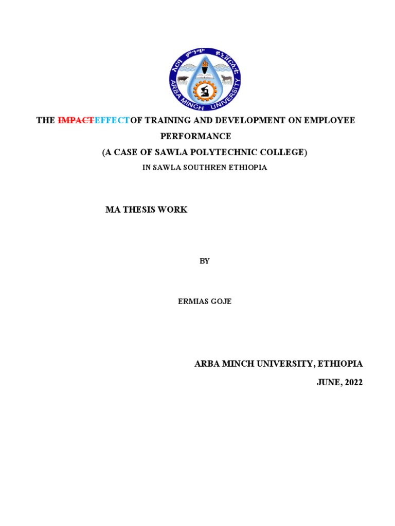 Training Impact on Employee Performance | PDF | Competence (Human ...