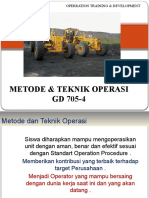 Metode & Teknik Operasi GD 705-4: Operration Training & Development
