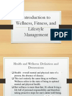 Introduction To Wellness, Fitness, and Lifestyle Management