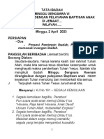 No 2 Minggu Sengsara Vi Sekaligus Baptisan Anak 2 April 2023