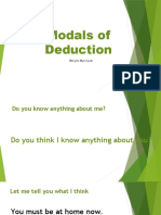 Modals of Deduction