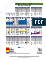 Park House English School 2022-23 Calendar