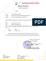 Ms Evi - Surat Tugas Pendaftaran Keanggotaan ASIA TEFL