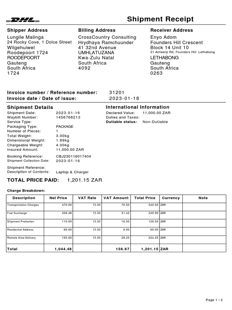 VATReceipt 1456768213 Lungile PDF Receipt Payments