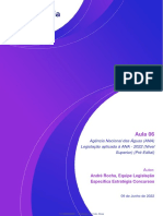 Aula 06: Agência Nacional Das Águas (ANA) Legislação Aplicada À ANA - 2022 (Nível Superior) (Pré-Edital)