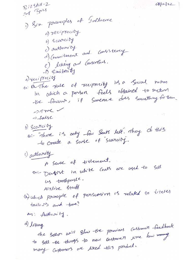 Bizskill2 Notes 1 | PDF