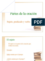 Partes de la oración