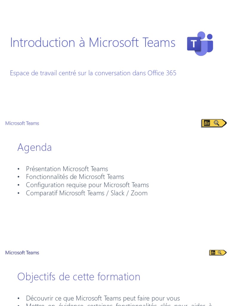 Introduction à Microsoft Teams | PDF | Microsoft | Application