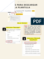 3 Pasos para Descargar La Plantilla: Clic en "Archivo" Selecciona "Descargar"