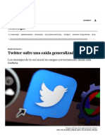 Twitter Sufre Una Caída Generalizada - Tecnología - EL PAÍS