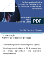 Fisioterapia nas complicações do Câncer de Cabeça e Pescoço