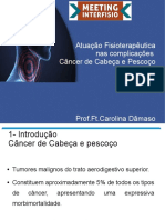 Fisioterapia em complicações do câncer de cabeça e pescoço