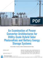 An Examination of Power Converter Architectures For Utility-Scale Hybrid Solar Photovoltaic and Battery Energy Storage Systems