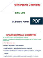 CYN002 - Organometallic Chemistry - DR Dheeraj (2023) - Lecture 1