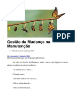 Gestão da Mudança na Manutenção