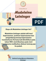 Caring Menurut: Madeleine Leininger