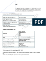 Important Details On Neet 2020 NEET 2020 Highlights: Events Dates