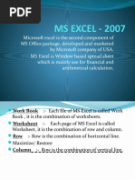 MS Excel - 2007