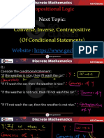 Lecture 11 - English-Logic Translation, Converse, Unless Word Annotated Notes