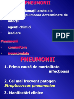 Definitie:: Inflamaţii Acute Ale Parenchimului Pulmonar Determinate de Infecţii Agenţi Chimici Iradiere