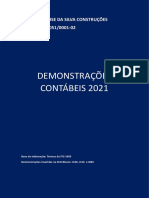 Demonstrações Contábeis 2021: Anderson Jose Da Silva Construções CNPJ: 39.521.051/0001-02