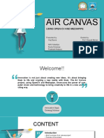 Air Canvas: Using Open-Cv and Mediapipe