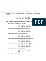 Teste Fatorial Folha de Resposta: Instruções