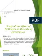 Biology Project: Topic: Study of The Effect of Fertilizers On The