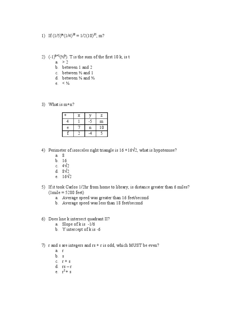 198 Level 700+ Questions From GMAT Prep I | PDF | Prime Number | Interest