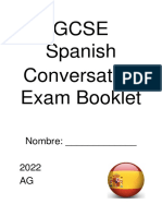 GCSE Spanish Conversation Booklet 2022