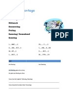 Die Wochentage Aktivitatskarten Arbeitsblatter Luckentexte - 14073