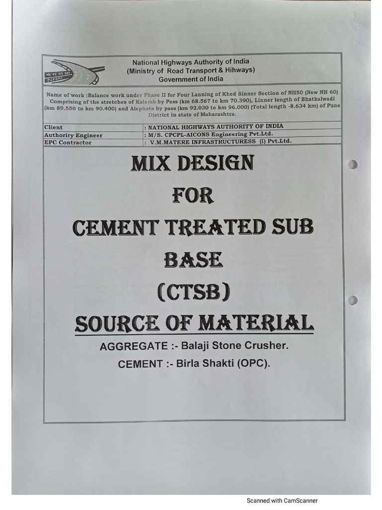 Job Mix CTB | PDF