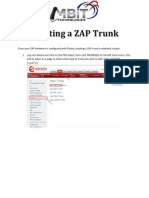 Create a ZAP Trunk in Elastix