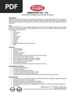 Cimbrafest DC - 310: Desmoldante Ecológico para Todo Tipo de Cimbra