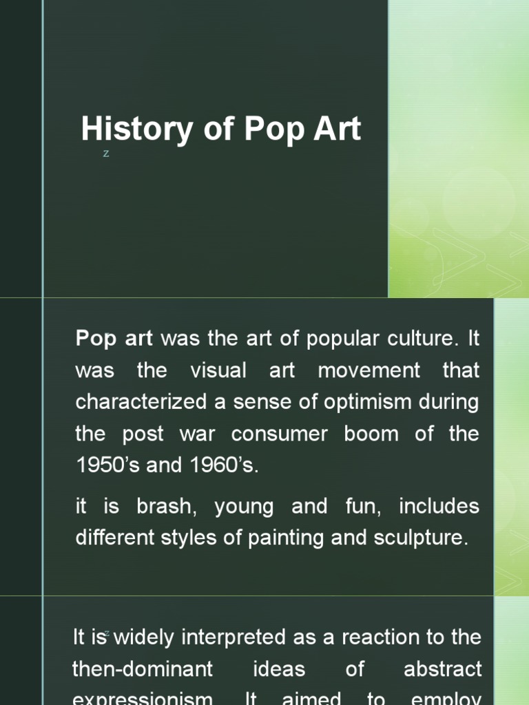 History of Pop Art PDF