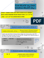 Massa Atom Relatif (A) Dan Massa Molekul Relatif (M)