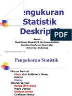 Pengukuran Statistik Deskriptif