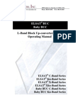 L-Band Block Up-Converter (BUC) Operating Manual: Elsat BUC Baby BUC