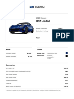 Subaru BRZ Limited BuildAndPrice