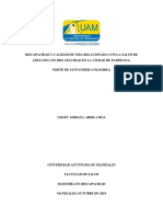 Discapacidad Calidad Vida Relacionada Salud Adultos Discapacidad Ciudad Pamplona Norte Santander Colombia