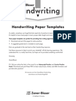 Handwriting Paper Templates: These Paper Templates Are Perfect For Providing Free-Writing Opportunities