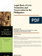 Legal Basis of Arts Promotion and Preservation in The Philippines