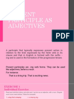 Present Participle As Adjectives