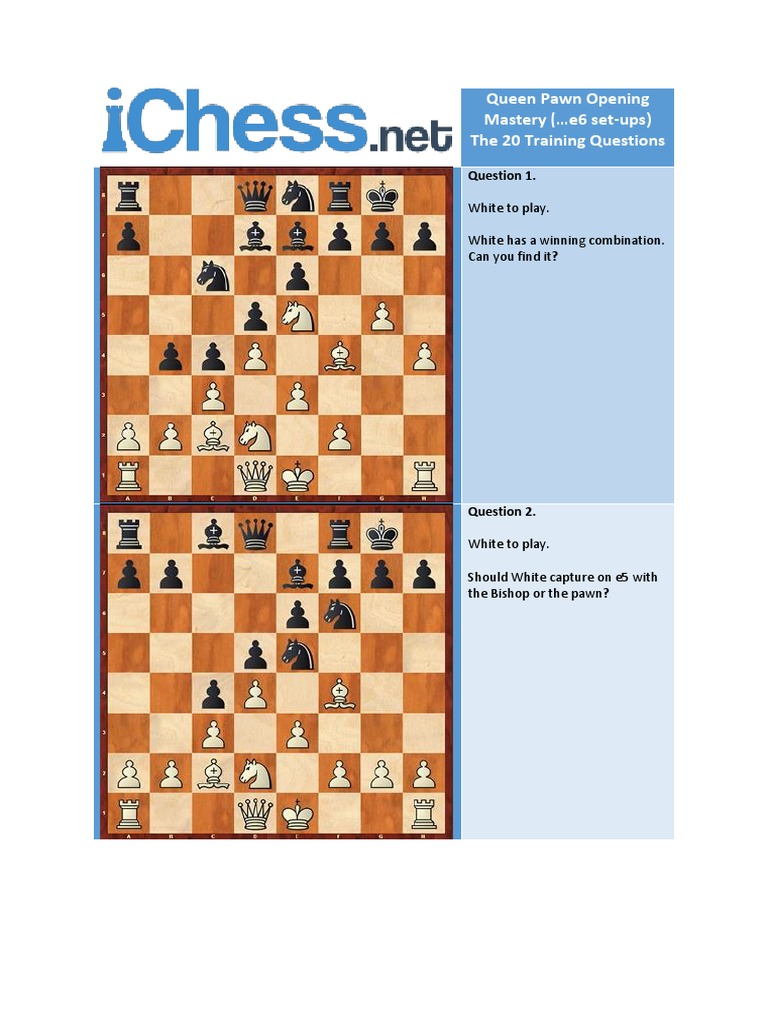 Mastering the Queen Pawn Opening | PDF | Chess | Chess Theory