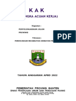 (Kerangka Acuan Kerja) : Pemerintah Provinsi Banten