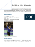 Biografi Taufik Hidayat Atlet Bulutangkis Indonesia