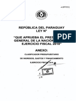 Clasificador Presupuestario HCD - PGN 18