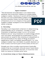 Patentable Subject Matter:: 2. Novelty