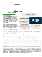 Chapter 7 - Structure, Properties and Uses of Matter