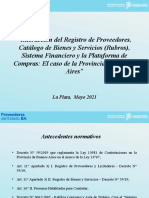 Interacción Registro, Catálogo y Plataforma de Compras en La Provincia de Buenos Aires - Red Federal Mayo 2021